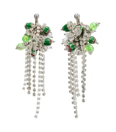 Dries Van Noten Crystal-embellished drop earrings | Thumbnail 1