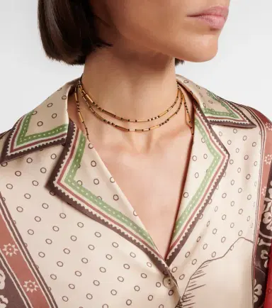 ALÉMAIS Alémais Alberta printed silk satin shirt | Thumbnail 4