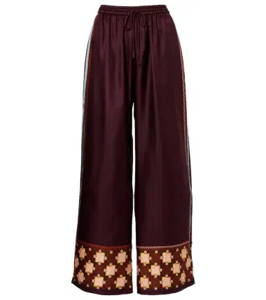 ALÉMAIS Alémais Wilson silk twill wide-leg pants | Thumbnail 1 ALÉMAIS Alémais Wilson silk twill wide-leg pants | Thumbnail 1