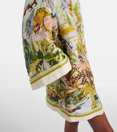 ALÉMAIS Alémais Jungle Boogie printed linen tunic | Thumbnail 4