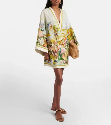 ALÉMAIS Alémais Jungle Boogie printed linen tunic | Thumbnail 5
