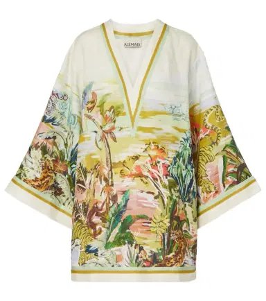 ALÉMAIS Alémais Jungle Boogie printed linen tunic | Thumbnail 1
