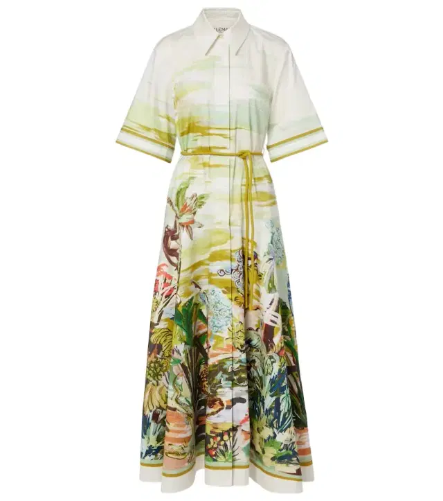 Alémais Jungle Boogie cotton shirt dress