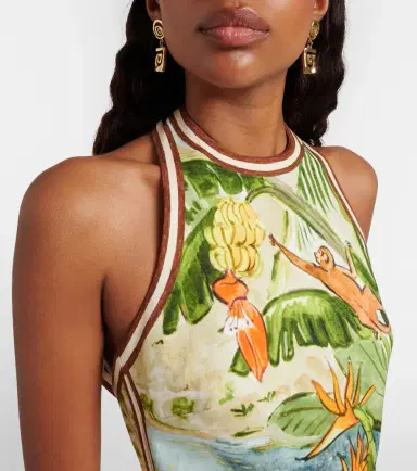 ALÉMAIS Alémais x Mokshini Toucan Tango cotton minidress | Thumbnail 5