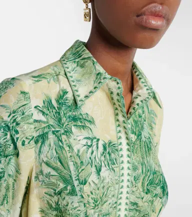 ALÉMAIS Alémais Sara printed cotton and silk shirt dress | Thumbnail 4 ALÉMAIS Alémais Sara printed cotton and silk shirt dress | Thumbnail 4