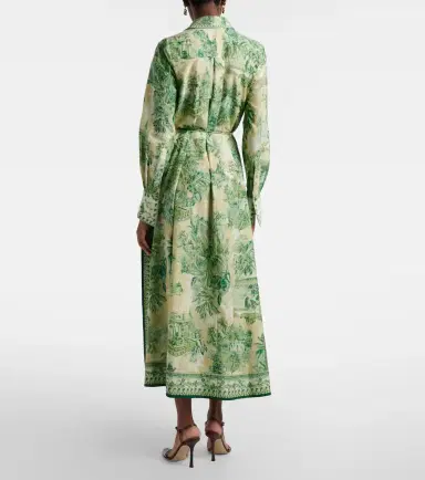 ALÉMAIS Alémais Sara printed cotton and silk shirt dress | Thumbnail 5 ALÉMAIS Alémais Sara printed cotton and silk shirt dress | Thumbnail 5