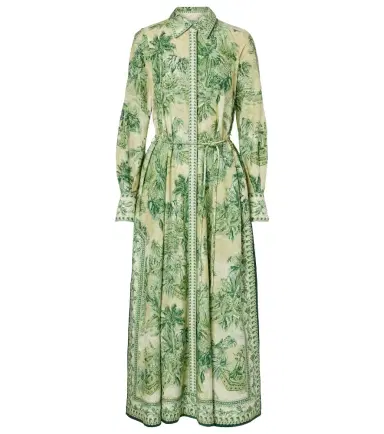 ALÉMAIS Alémais Sara printed cotton and silk shirt dress | Thumbnail 1 ALÉMAIS Alémais Sara printed cotton and silk shirt dress | Thumbnail 1
