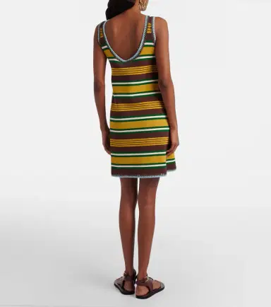 ALÉMAIS Alémais Clover striped knitted minidress | Thumbnail 3