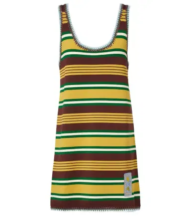 ALÉMAIS Alémais Clover striped knitted minidress | Thumbnail 1