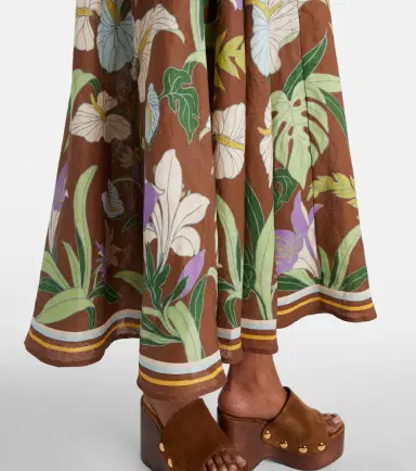 ALÉMAIS Alémais Alfie floral linen midi dress | Thumbnail 4 ALÉMAIS Alémais Alfie floral linen midi dress | Thumbnail 4