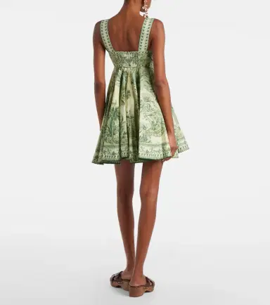 ALÉMAIS Alémais Sara printed linen minidress | Thumbnail 2