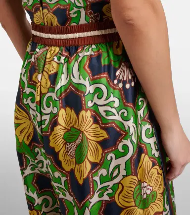 ALÉMAIS Alémais Liana printed silk satin palazzo pants | Thumbnail 2