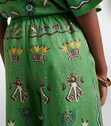 ALÉMAIS Alémais Sun Dancer linen wide-leg pants | Thumbnail 5