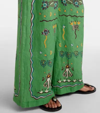 ALÉMAIS Alémais Sun Dancer linen wide-leg pants | Thumbnail 6