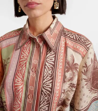 ALÉMAIS Alémais Alberta printed linen shirt dress | Thumbnail 5 ALÉMAIS Alémais Alberta printed linen shirt dress | Thumbnail 5