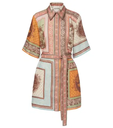 ALÉMAIS Alémais Alberta printed linen shirt dress | Thumbnail 1 ALÉMAIS Alémais Alberta printed linen shirt dress | Thumbnail 1