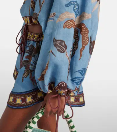 ALÉMAIS Alémais Georgie cropped printed top | Thumbnail 4