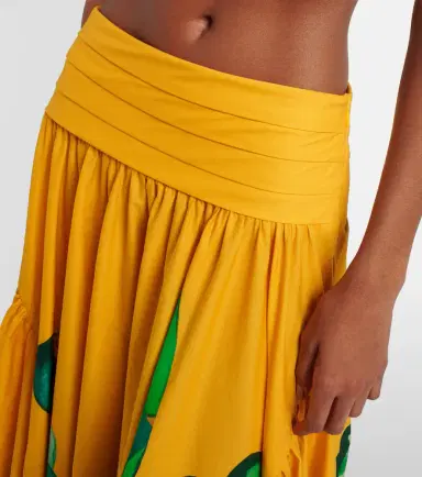 ALÉMAIS Alémais Mokshini printed cotton poplin maxi skirt | Thumbnail 2