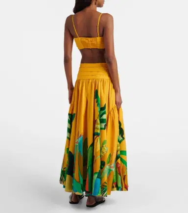 ALÉMAIS Alémais Mokshini printed cotton poplin maxi skirt | Thumbnail 5