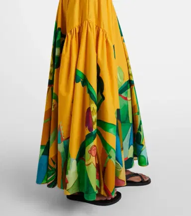 ALÉMAIS Alémais Mokshini printed cotton poplin maxi skirt | Thumbnail 6