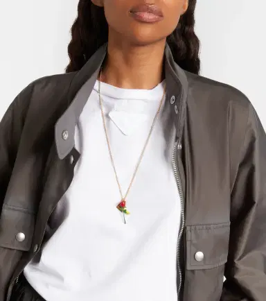 Prada Logo pendant necklace | Thumbnail 5