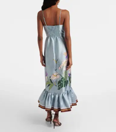 ALÉMAIS Alémais Alfie floral midi dress | Thumbnail 3 ALÉMAIS Alémais Alfie floral midi dress | Thumbnail 3