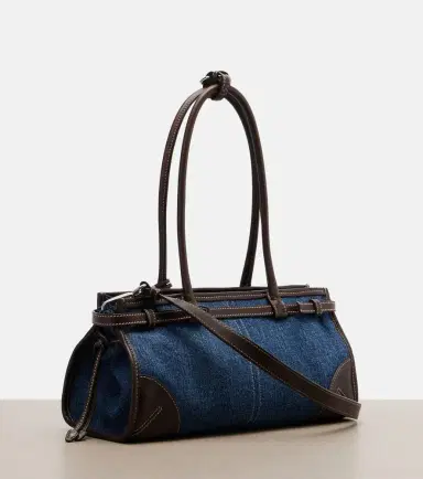 Prada Bonnie Medium denim shoulder bag | Thumbnail 3 Prada Bonnie Medium denim shoulder bag | Thumbnail 3