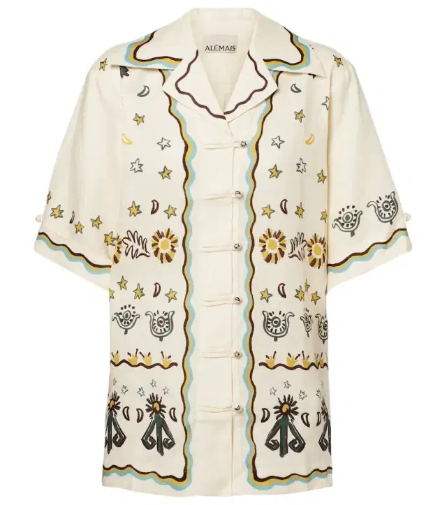 Alémais Antoinette printed linen shirt