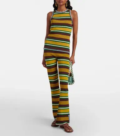 ALÉMAIS Alémais Clover knitted striped flared pants | Thumbnail 5 ALÉMAIS Alémais Clover knitted striped flared pants | Thumbnail 5