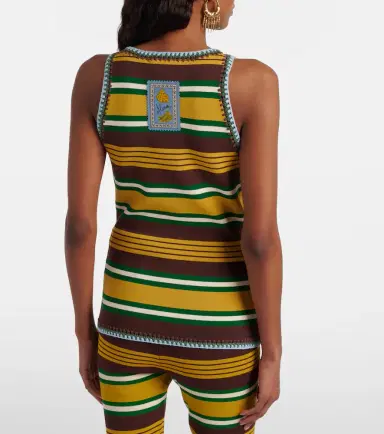 ALÉMAIS Alémais Clover knitted striped tank top | Thumbnail 2