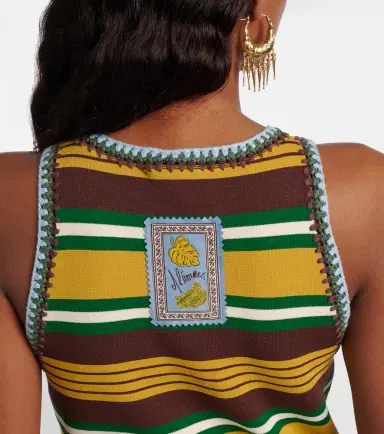 ALÉMAIS Alémais Clover knitted striped tank top | Thumbnail 3
