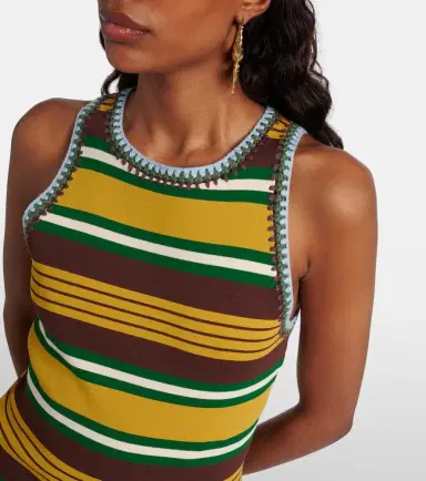 ALÉMAIS Alémais Clover knitted striped tank top | Thumbnail 4