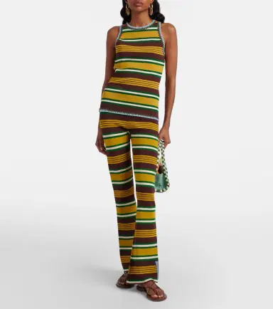 ALÉMAIS Alémais Clover knitted striped tank top | Thumbnail 5