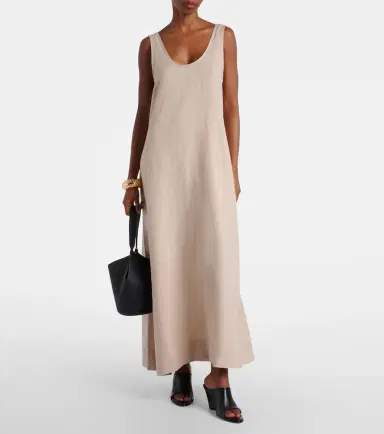 Asceno Capri linen maxi dress | Thumbnail 6