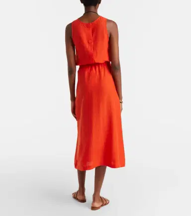 Eres Amusante linen midi skirt | Thumbnail 2 Eres Amusante linen midi skirt | Thumbnail 2