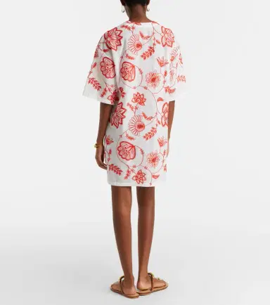 Eres Levia embroidered cotton-blend minidress | Thumbnail 3