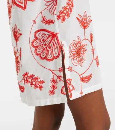 Eres Levia embroidered cotton-blend minidress | Thumbnail 4