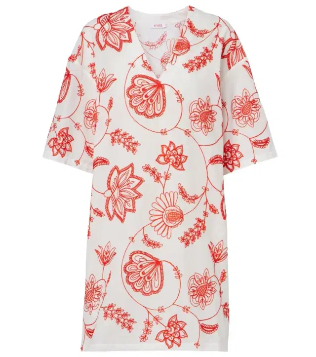 Levia embroidered cotton-blend minidress