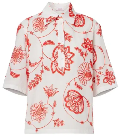 Eres Izana embroidered cotton-blend shirt | Thumbnail 1