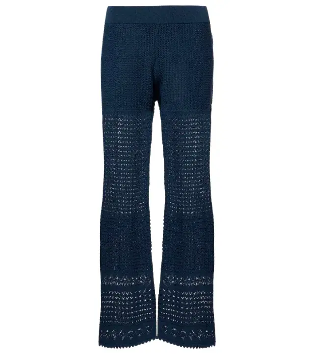 Eres Emblème open-knit straight pants
