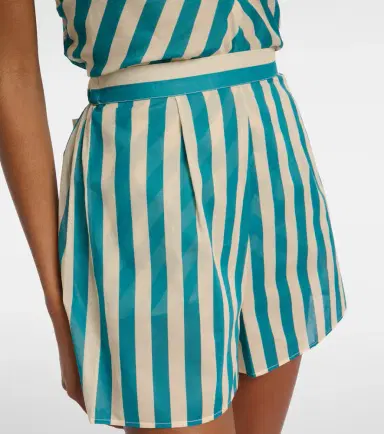 Eres Twins striped cotton voile shorts | Thumbnail 4