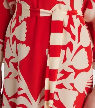 Eres Holi belted printed silk kaftan | Thumbnail 4
