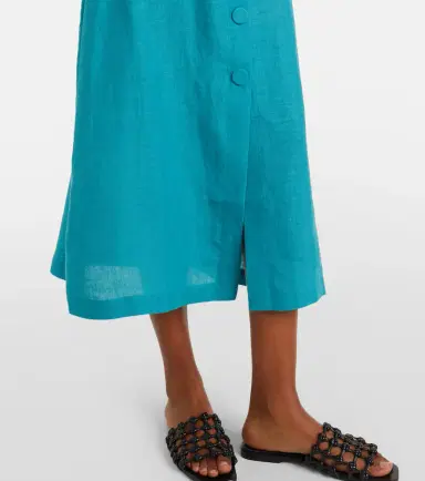 Eres Amusante linen midi skirt | Thumbnail 3