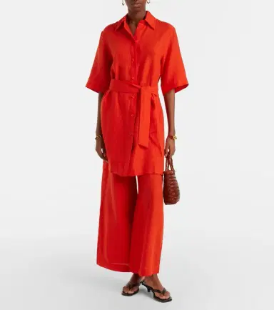Eres Select linen wide-leg pants | Thumbnail 5
