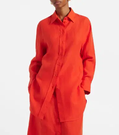 Eres Mignonnette oversized linen shirt | Thumbnail 3