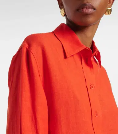 Eres Mignonnette oversized linen shirt | Thumbnail 4
