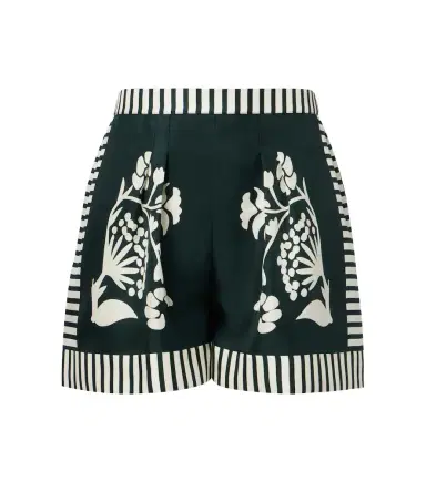 Eres Arjun printed silk twill shorts | Thumbnail 1