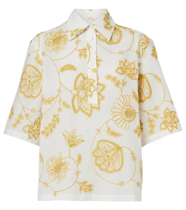 Eres Izana embroidered cotton-blend shirt