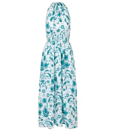 Heidi Klein Kos paisley shirred linen maxi dress | Thumbnail 1