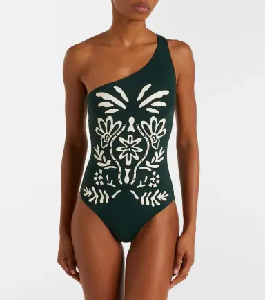 Eres Gemme printed one-shoulder swimsuit | Thumbnail 2 Eres Gemme printed one-shoulder swimsuit | Thumbnail 2